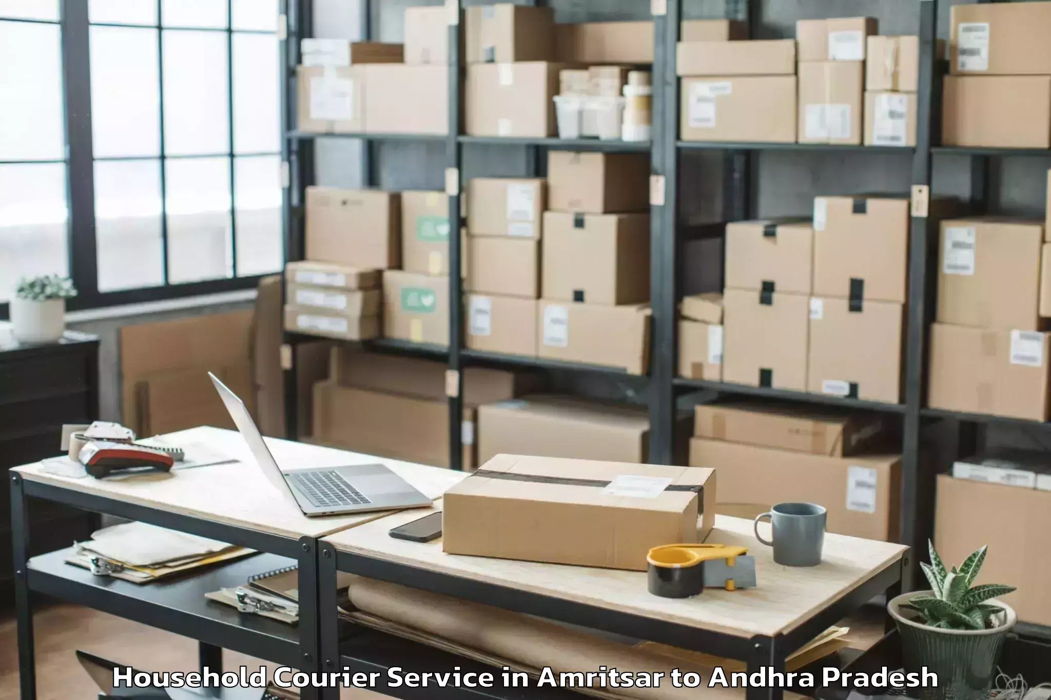 Professional Amritsar to Bhimadole Household Courier